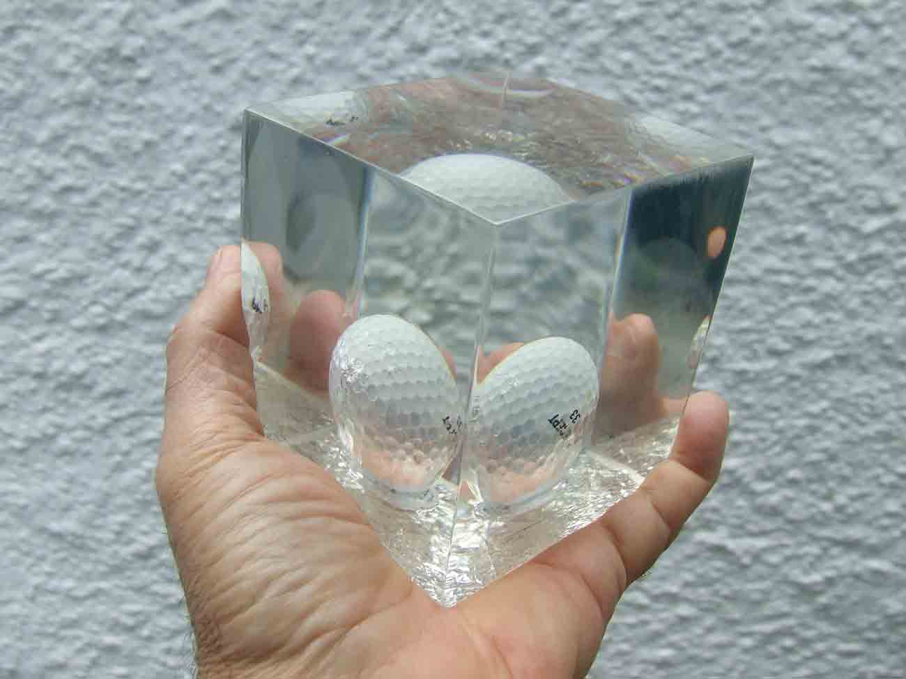 gordilho cubo e esfera de resina poliester medalha peso de papel esfera resina